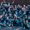 Ubisoft Toronto rocking their exclusive Splinter Cell jerseys
