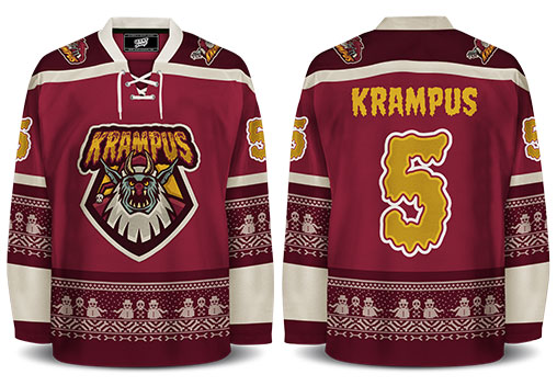 Geeky Jerseys  Only Available for a Limted Time! Krampus