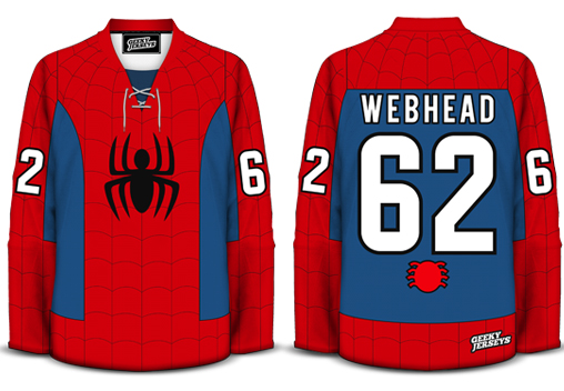 spider man goalie jersey